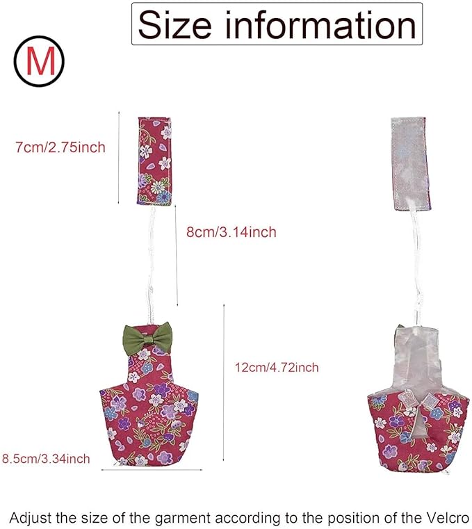 2 PCS Floral Bird Diaper Nappy Clothes Reusable Washable Cloth Blue&Green for Parrot Macaw Budgies Parakeet