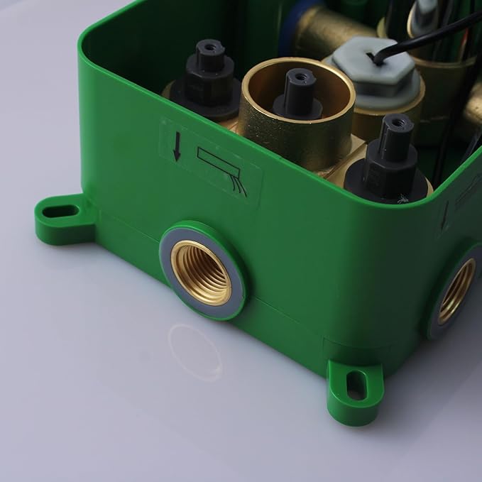 Digital Display Chrome Shower System with 12 inch Ceiling Mounted Shower Head and 8 inch Wall Mounted Shower Head, with Handheld Shower