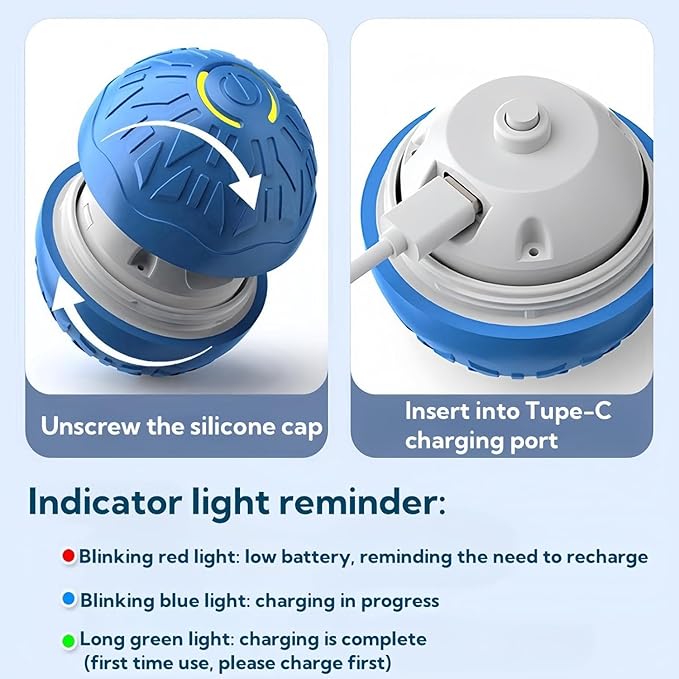 2 Pcs Interactive Dog Toys Dog Ball 2025 New Vibrating Dogs Balls Pet Bounce Bal Smart Jumping Ball