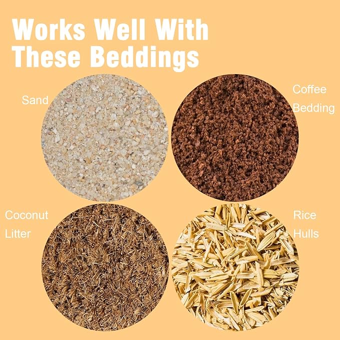 Chicken Poop Scooper 67 inch Adjustable Coop Scooper with 10 inch Metal Sieve for Fast Cleaning, Multi-Purpose Litter Tool for Chicken Coops, Barns & Pet Waste