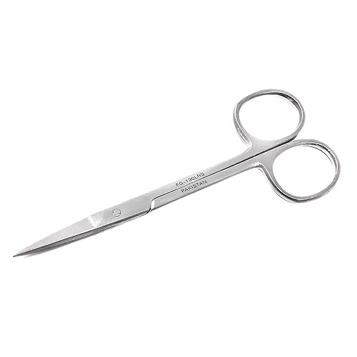 Cynamed Iris Micro Dissecting Precision Lab Scissors, Fine Point Straight - Perfect for Doctors, Nurses, EMS, Students, Education