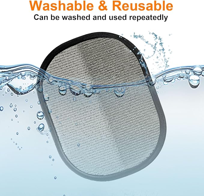 2 Pcs Pet Hair Removal Gloves,Electrostatic Pet Hair Remover,Reusable Cat & Dog Hair Remover for Couch, Furniture, Bed (Black)