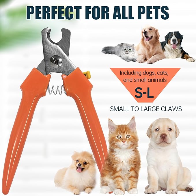 Dog Nail Trimmers 767C - Professional Dog Nail Clippers for Large and Small Dogs, Easy-to-Use Pet Nail Trimmers for Safe and Precise Grooming, Durable Claw Clippers for Paws Care