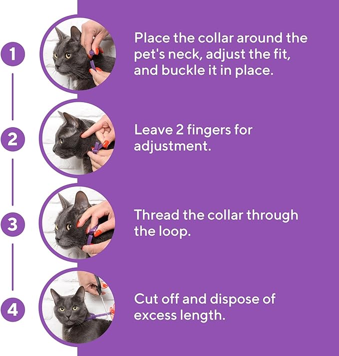 Cat Calming Collar & Pet Anti Anxiety Products - Feline Calm Pheromones Collars & Cats Stress Relief - Relaxivet Comfort Helps with Pee, New Zone, Aggression, Fighting with Dogs & Other Behavior