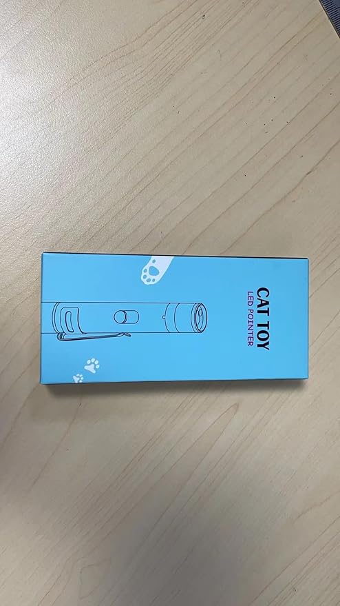 Cat Toy Pointer for Indoor Cats, USB Rechargeable Kitten Toys with 7 Adjustable Patterns, Interactive Chase Toys for Indoor Cats & Dogs, Training & Exercise Fun