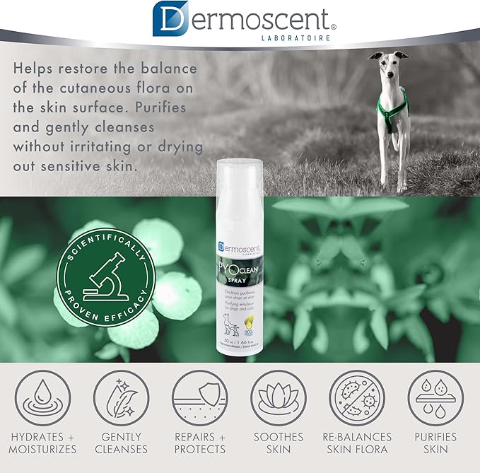 Dermoscent PYOclean® Spray for Dogs & Cats 50 ml (1.66 fl. oz.)