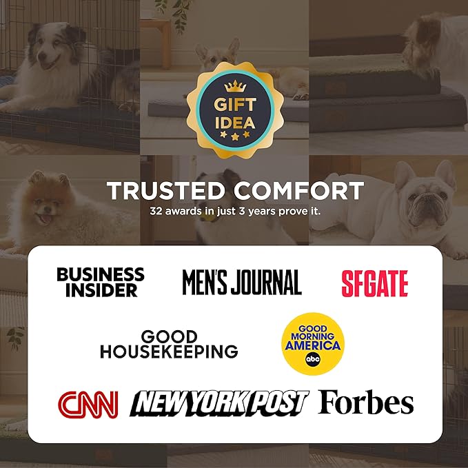 Bedsure Cooling Dog Bed for Medium Dogs - Orthopedic Flat Puppy Beds with Removable Washable Cover, Egg Crate Foam Pet Mat, Suitable for Pet Up to 35 lbs