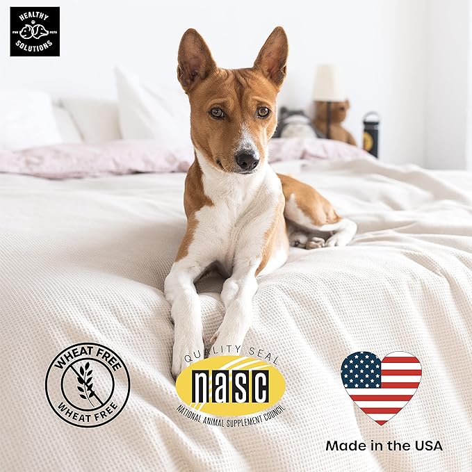 Calming Chews for Dogs - Dog Calming Treats for Anxiety & Stress Relief with Melatonin and Ginger - Aid with Storms, Grooming, Fireworks, Separation, Travel, Motion Sickness, & Sleep - 120 Chews