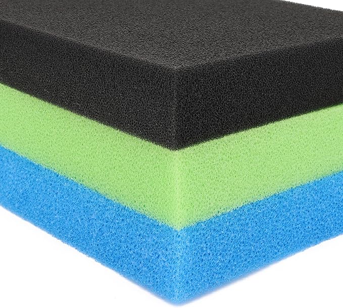 Aquarium Bio Sponge Pad Filter Media for Fish Tank,20/30/40PPI Open Cell Coarse Foam Block Foam Pre Filter Sponge (23" Lx 12.5" W x 2" H 40PPI)