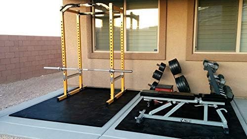 American Floor Mats - Heavy Duty Stall Tiles - Stable/Horse Tiles - Thick, Durable Rubber Flooring Solid Black 12' x 16' Set 3/8" Thick (48 Tiles Total)