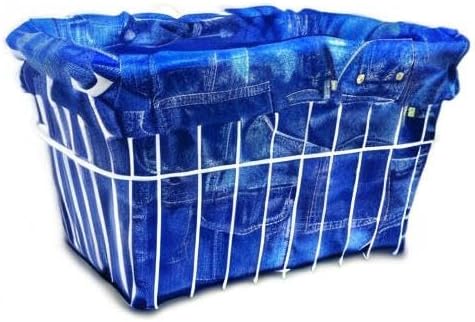 Cruiser Candy Bike Basket Liner Waterproof, Universal Fit for Most Bike Baskets, Stylish 2in1Tote, Bike Basket Cover, EBiKE Front Wire Or Wicker Bike Baskets Fits Up to 15x12x10