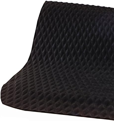 American Floor Mats Hog Heaven 5/8 inch Black & Yellow Border 5' x 4' Nitrile Backed Anti-Fatigue Comfort Mat