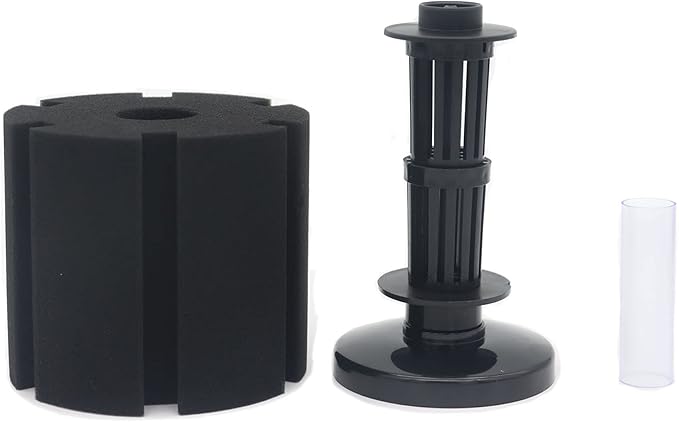 ALEGI 2 Pcs Large Sponge Filter Kit with Airline Tubing, Air Pump Valves, Suction Cups for 125 Gallon Tank