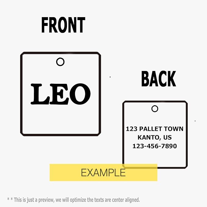 316 Surgical Grade Stainless Steel Personalized Dog & Cat ID Tags - Made with Three Thousand Love for Our Fur-Baby - Original Funny Shapes Bat, Engraved Name or Text for Pet Collar Accessories