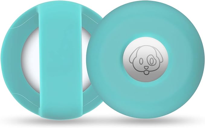 Airtag Holder for Dog Collar, Cibaabo Silicone Air Tag Case Cover Compatible with Apple Airtags for 0.8-1.2inch Cat Pet Collar Harness Loop