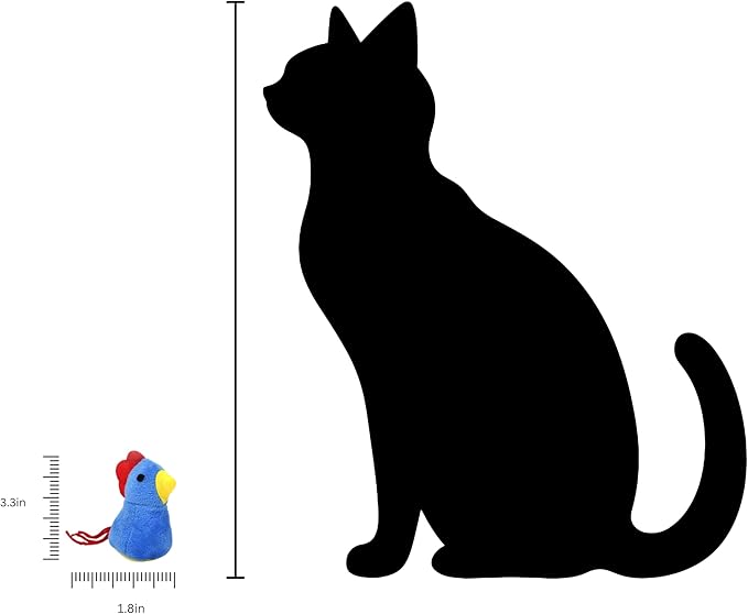 Catnip Cat Toy, 2 Pack Chicken Bird Interactive Chew Kicker Toys, cat Toys for Indoor Cats, Boredom Relief Kitten Exercise, Soft Durable for All Breed