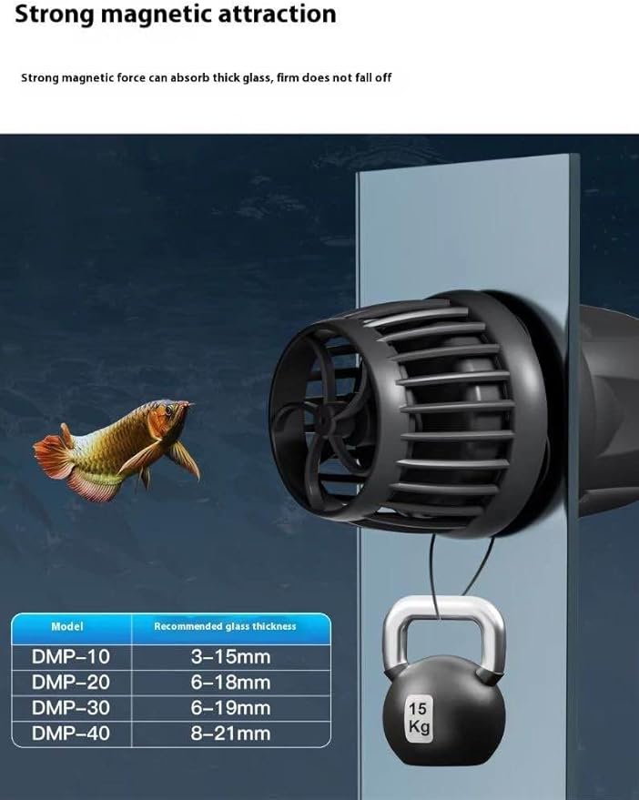 Aquarium Wave Maker Pump (DMP30) – Submersible Powerhead for Saltwater Marine Reef Tanks, Smart Controller & Bluetooth App Control