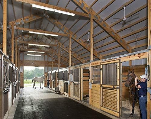 American Floor Mats - Heavy Duty Stall Tiles - Stable/Horse Flooring - Thick, Durable Rubber Solid Black 4 Center Tiles 3/4" Thick Expansion Set