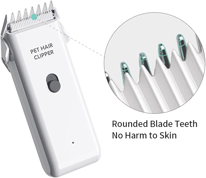 Dog Cat Home Hair Waterproof Clipper Portable Electric USB Rechargeable Pet Grooming Tools Low Noise Shaver Cordless Trimmer for Small and Large Pets