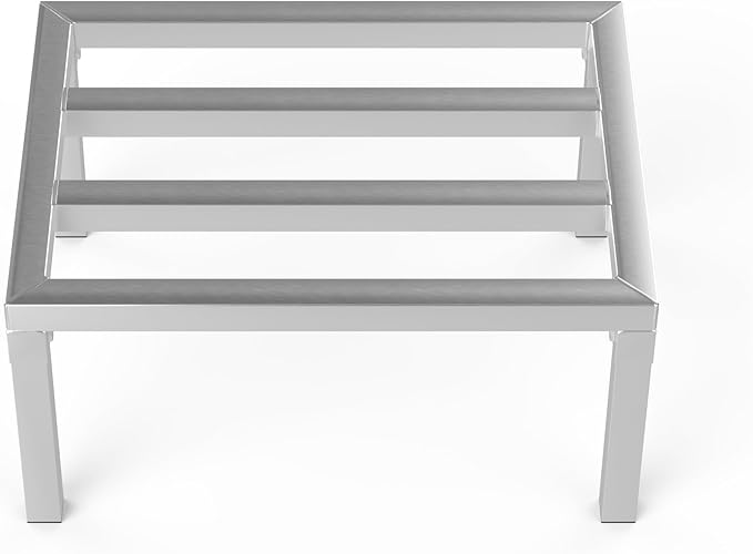 18 in X 24 in. Aquarium Stand | Industrial Style Aluminum Fish Tank Base with Open Frame Design