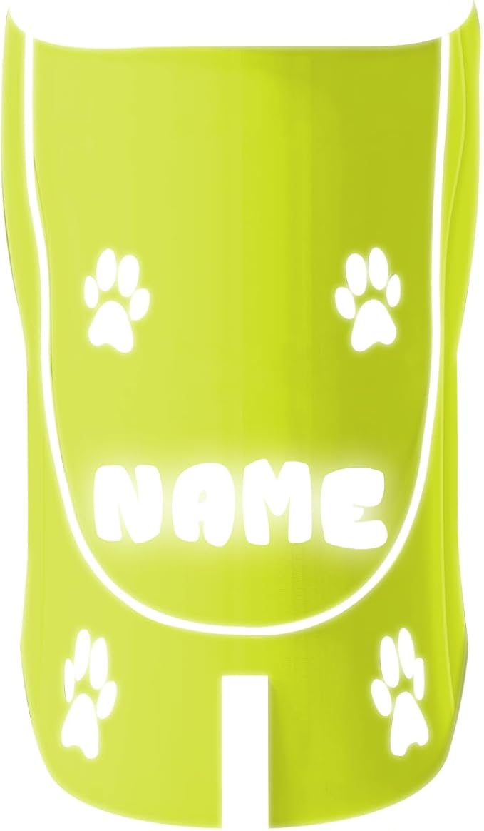 Custom Reflective Dog Vest High Visibility Reflective Jacket for Dogs Hunting Safety Gear with Elastic Strap & Clasp, Comfortable, Perfect for Day and Night Walks!