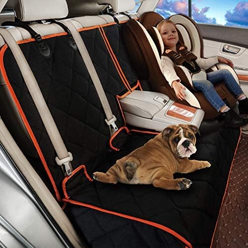 Car Seat Protector, 600D Heavy Duty Car Seat Cover for Dogs, Waterproof Dog Car Seat Cover for Back Seat, Scratch Proof Nonslip Seat Cover for Dogs in Car