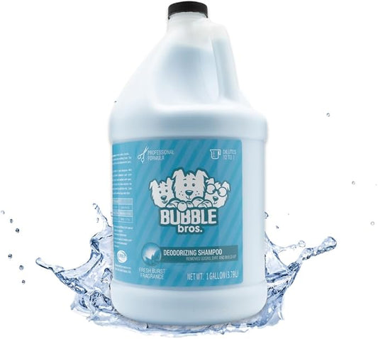 Deodorizing Dog Shampoo, Gallon - Naturally Derived, Eliminates Pet Odor, Breaks Through Dirt and Build up, Leaves Dogs Smelling Fresh, USA Made
