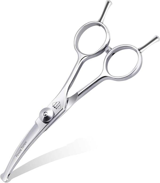 Dog Grooming Scissors: 4.75" Pet Curved Shears Made Of Advanced Stainless Steel Alloy for Trimming Dogs Cats and Other Pets Face and Paws