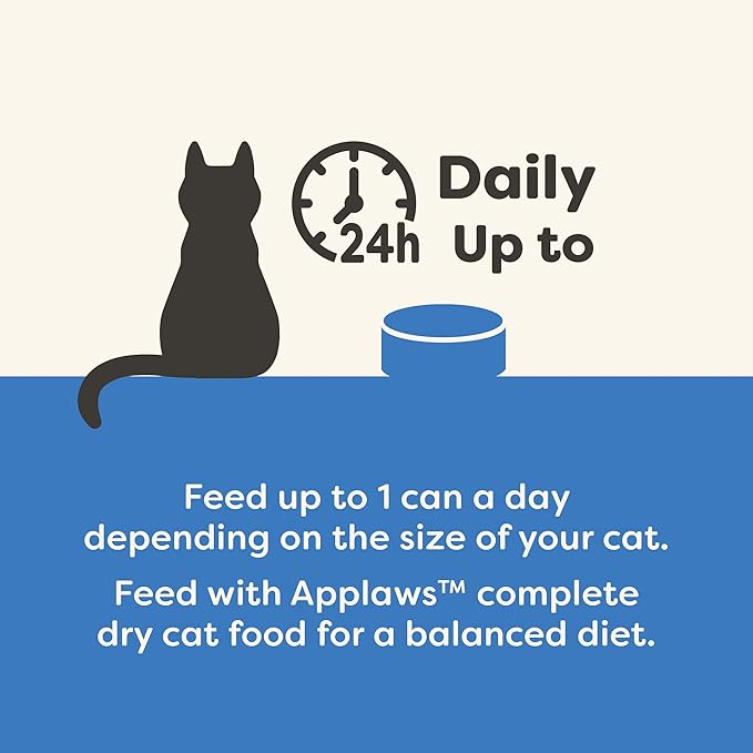 Applaws Natural Wet Cat Food in Gravy, Limited Ingredient Canned Wet Cat Food, No Additives, Made with Natural Ingredients, Fish Selection in Gravy Cans (12 x 5.5oz Cans)