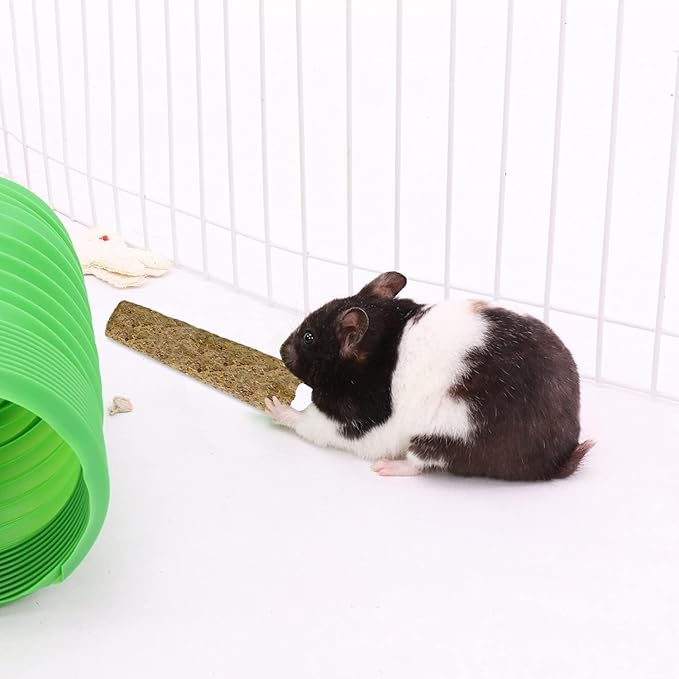 Apple & Oat Puff Sticks (6 oz.) - Healthy Natural High Fiber Chew Treat Made with Oat Hay - Rabbits, Guinea Pigs, Hamsters, Chinchillas, Degus, Prairie Dogs, Squirrels, Skunks, Opossums, Small Pets