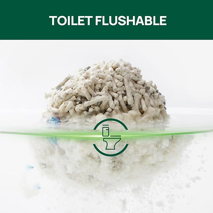 18lbs Mixed Tofu Cat Litter Clumping, Low Dust, Lightweight, Ultra Absorbent and Fast Drying, Natural Pea Husk Bentonite Kitty Litter (9lbs×2bags)