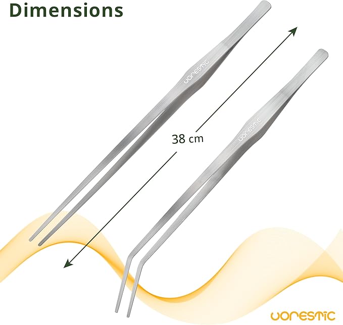 6Pcs Aquascape Tools, Terrarium Tools, Aquarium Kit with Stainless Steel Aquarium Tweezers Extra Long, Aquarium Scissors, Algae Scraper, and Spatula - Aquascaping Tools Set for Maintenance