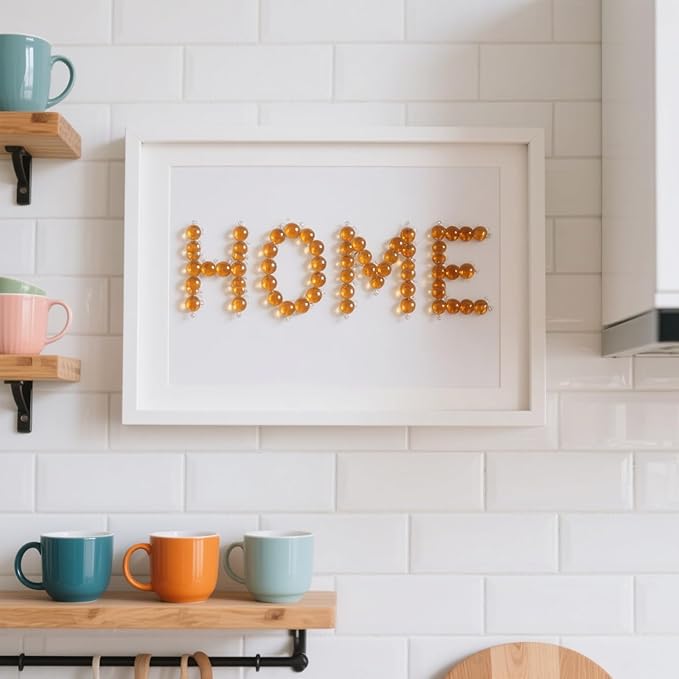 2.16LB Glass Beads Vase Filler Aquarium Gravel Decor Flat Glass Marbles Gems Pebbles Fish Tank Rocks Home Decorative Art Craft - Champagne