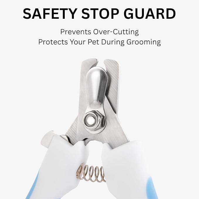 AIXINPET Dog & Cat Nail Clippers and Trimmers - with Free Nail File, Protective Guard to Avoid Over Cutting, Extra Sharp Blade - Suitable for Small to Large Dogs & Cats, Birds and Rabbits (Small)