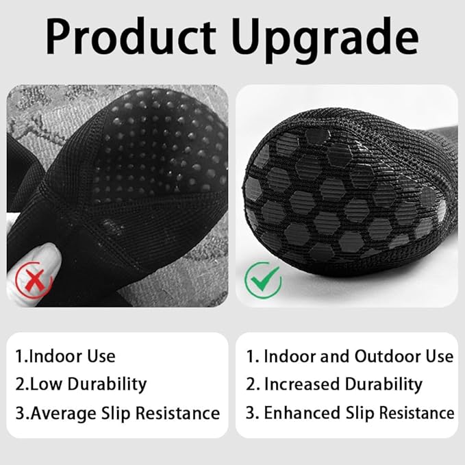 COODEO Dog Socks to Prevent Licking Paws, Dog Healing Boots & Paw Protectors with Non-Slip Bottoms to Protect Wounds, Waterproof Sleeve Dog Shoes for Licking (Blue, XL)