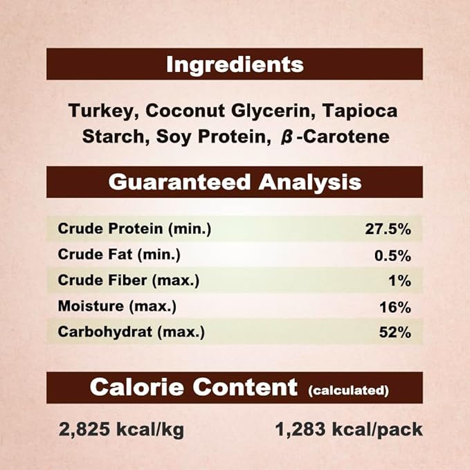 Afreschi Turkey β-Carotene Stick Dog Treats – 16 oz, USA-Sourced Trukey, All-Natural, Hypoallergenic, Low-Fat, Healthy & Easily Digestible, Puppy & Training Snack