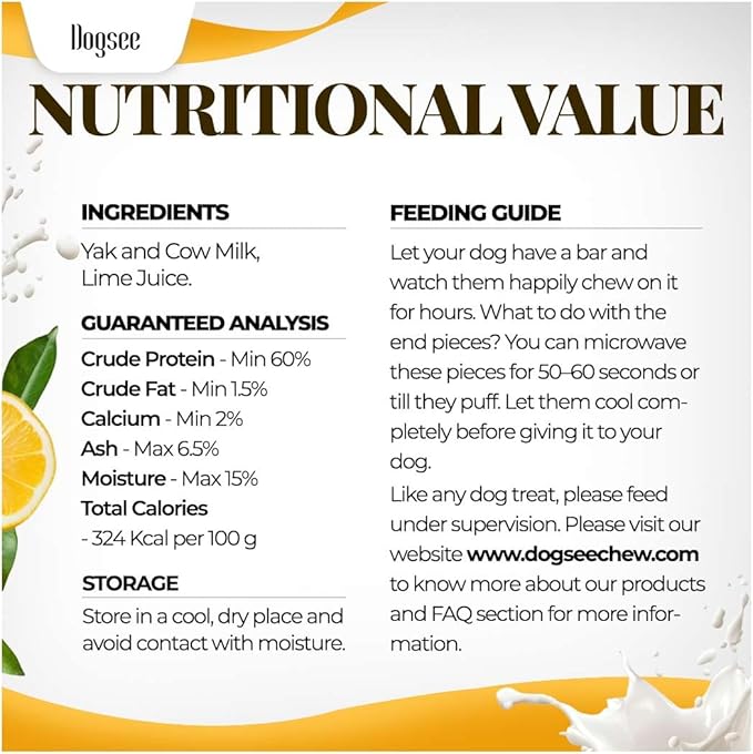 Dogsee Original Himalayan Yak Cheese Chews (XL - 9 Pieces) | Rawhide-Free | Long-Lasting | Fights Plaque & Tartar | Helps Clean Teeth