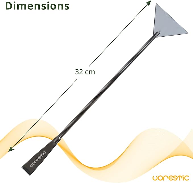 6Pcs Aquascape Tools, Terrarium Tools, Aquarium Kit with Stainless Steel Aquarium Tweezers Extra Long, Aquarium Scissors, Algae Scraper, and Spatula - Aquascaping Tools Set for Maintenance