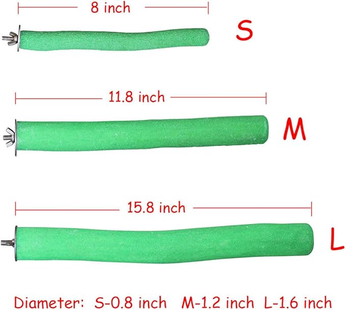 Bird Perch Rough-surfaced Nature Wood Stand Toy Branch for Parrots