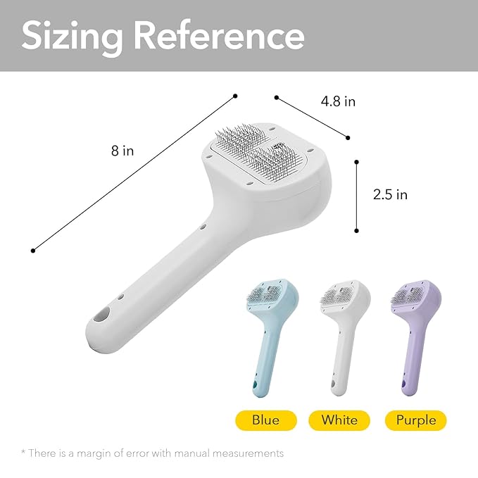 Cat Steam Brush for Shedding, Self Cleaning Cat Brush with Water Spray, 3-in-1 Design for Massage, Hair Removal, and Cleaning, Steamy Brushes for Indoor Cats and Dogs (Blue)