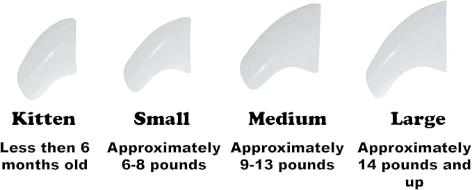 40 Pack Soft Nail Caps for Cat Claws White Small