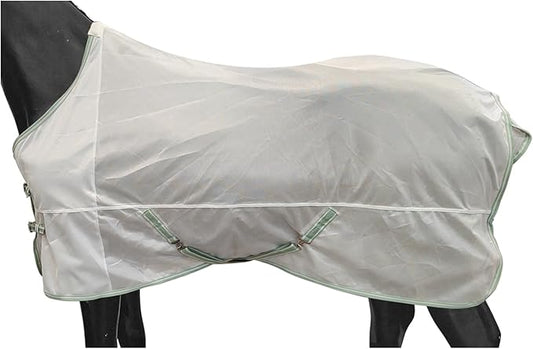 BARN & STABLE Breathable and Tear-Resistant Horse Fly Sheet with UV Protection Equine Summer Sheet Horse Fly Blanket with Removable Web Leg Straps