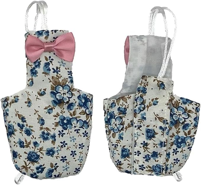 2 PCS Cute Birds Suit Parrots Holiday Reusable Pink&Blue Decoration Pet Bird Clothes for Parrot Pet Chicks