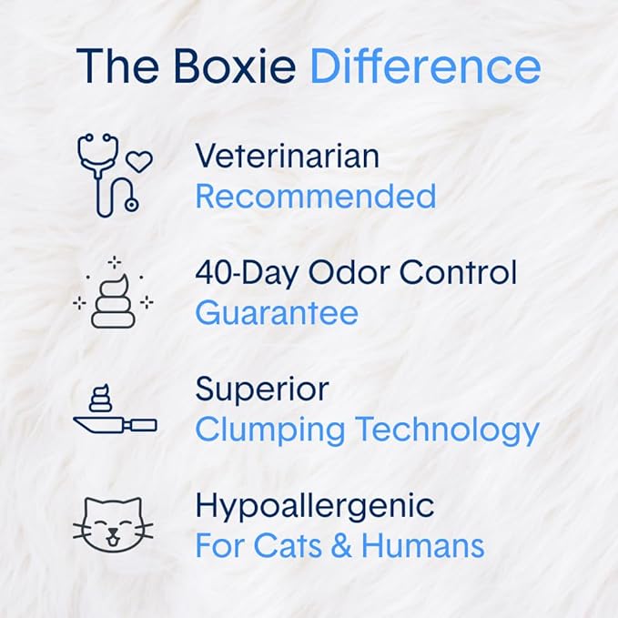Boxie Probiotic Cat Litter, Lightweight 40-Day Odor Control, Clumping, 16.5lb