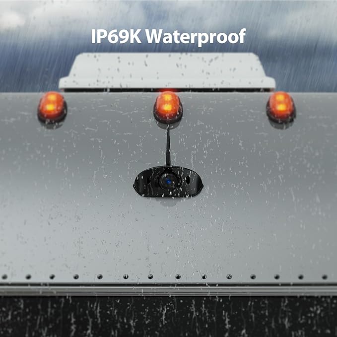 10.1" RV Backup Camera Wireless System Plug and Play, Pre-Wired for Furrion RV Trailer Camper Motorhome, HD 1080P DVR Monitor with Rear View Camera, IR Night Vision IP69K Waterproof, BY5