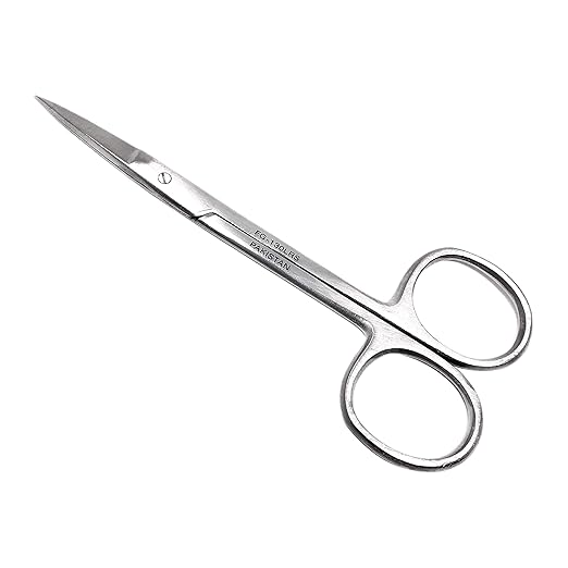 Cynamed Iris Micro Dissecting Precision Lab Scissors, Fine Point Straight - Perfect for Doctors, Nurses, EMS, Students, Education & Training and More (Pack of 5)