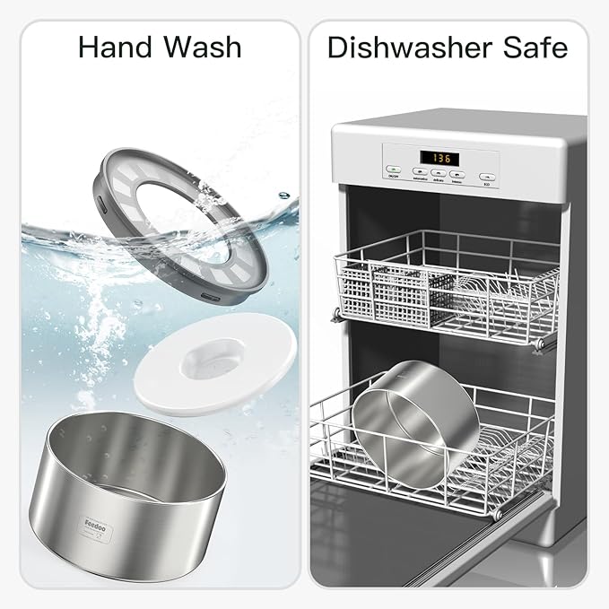 1Gallon No Spill Water Bowl for Dogs, Double-Wall Stainless Steel with Splash-Proof Paws Lid and Floating Disk, Non-Slip Base, Easy to Clean Slow Water Feeder for Large Medium Dogs