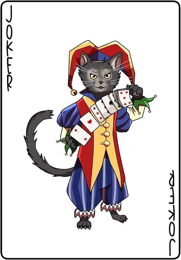 Cat Playing Cards Themed Deck for Adults - Collectible Card Games for Teens, Women and Men - Card Games For Adults on Family Game Night - 54 Cards for Solitaire or Poker - Fun Gifts for Cat Lovers