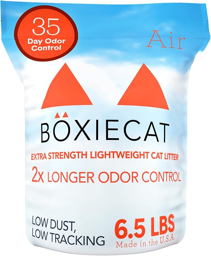 Boxie® Extra Strength Cat Litter, Lightweight 35-Day Odor Control, Clumping, 6.5lb