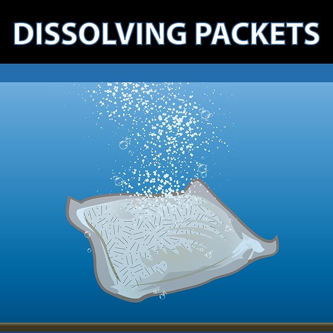 CrystalClear BioClarifier Small Pond & Water Garden Clarifier & Cleaner, Cloudy Water Beneficial Microbe Treatment, Fish, Plant & Pet Safe, 24 Packets